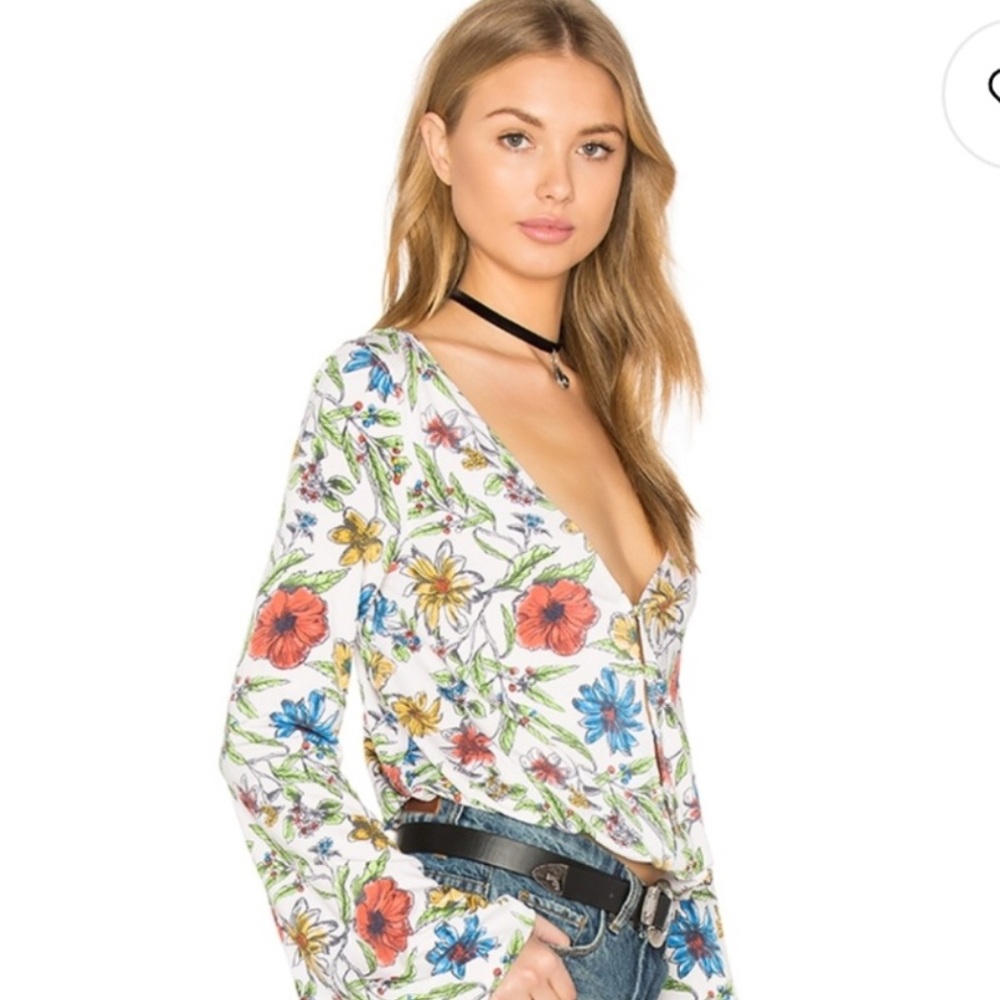 NWOT Free people long bell sleeve shirt